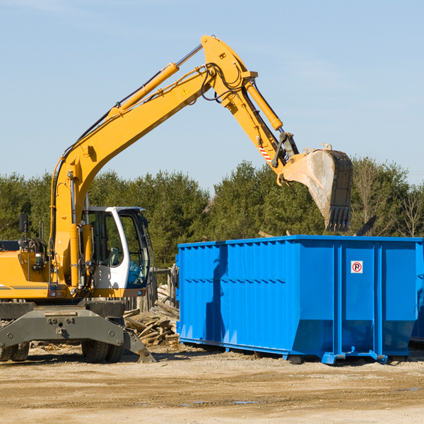 are there any restrictions on where a residential dumpster can be placed in Durant FL